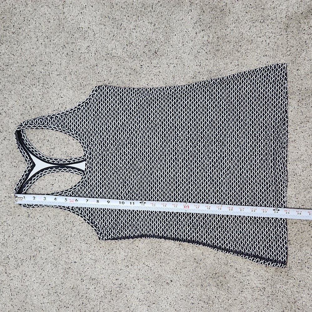 Lululemon Cool Racerback II Scatter Star Arctic Grey Black Size Small Approx - Picture 9 of 10